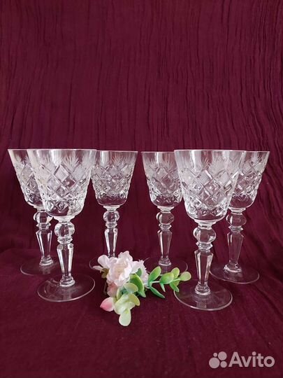 Набор Фужеры/рюмки хрусталь СССР, Богемия