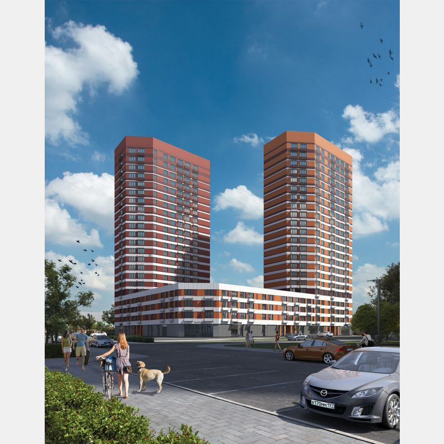 2-к. квартира, 58,5 м², 16/25 эт.