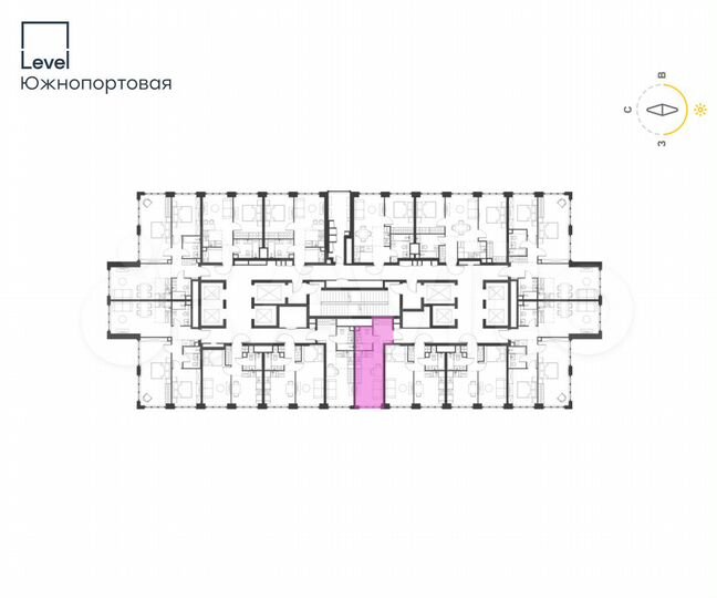 Квартира-студия, 23,4 м², 50/69 эт.