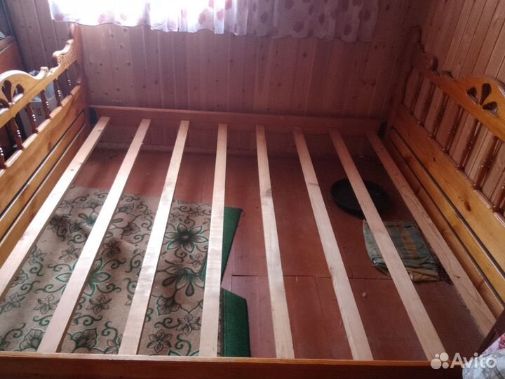 Кровать двухспальная бу 180 200 без матраса