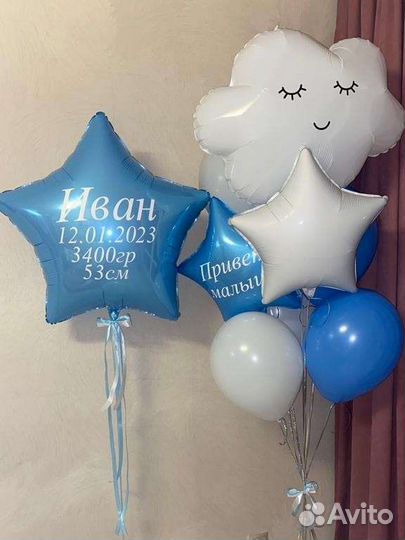 Воздушные шары на Выписку с доставкой