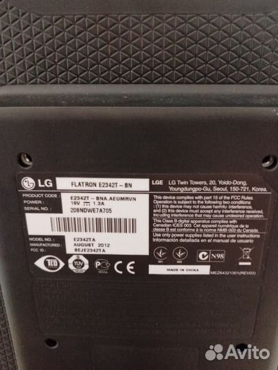 Монитор LG 24 дюйма новый