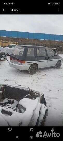 Nissan Prairie 2.0 AT, 1991, битый, 22 222 км