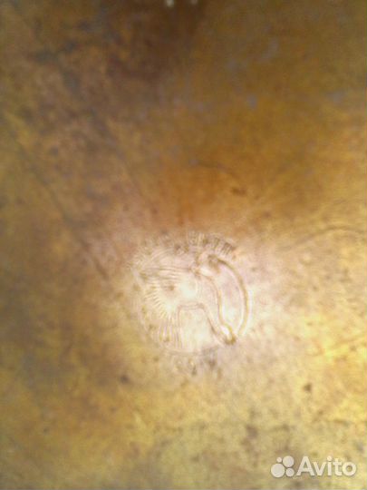 Таз латунный антикварный