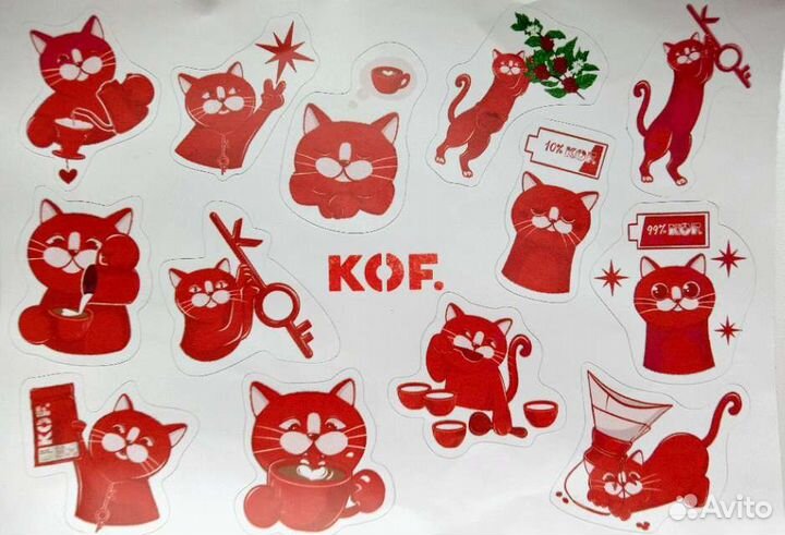 Наклейки кот