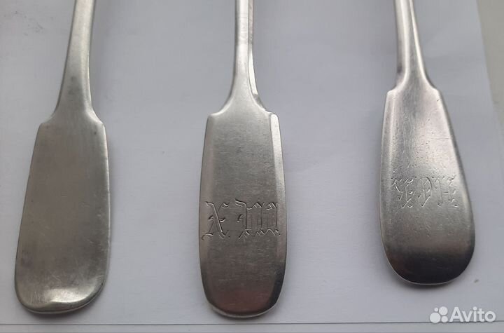 Царская столовая серебряная ложка 84 пробы