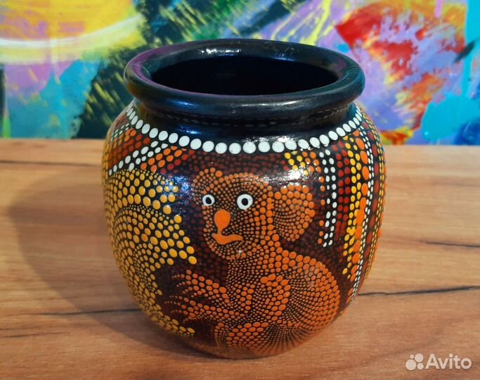 Бумеранг, ваза+тарелка от австралийских аборигенов