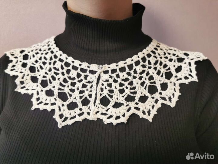 Кружевной воротник ручной работы