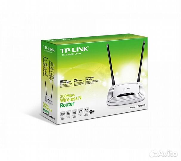 Wi-Fi роутер TP-Link TL-WR841N, белый