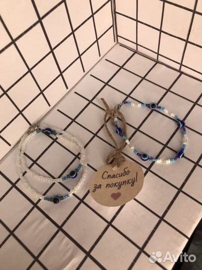 Браслет и чёкер из бисера