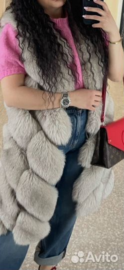 Натуральная меховая жилетка