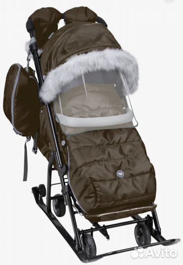 Детские санки коляска ника