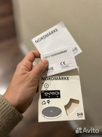 Беспроводное зарядное устройство IKEA nordmarke