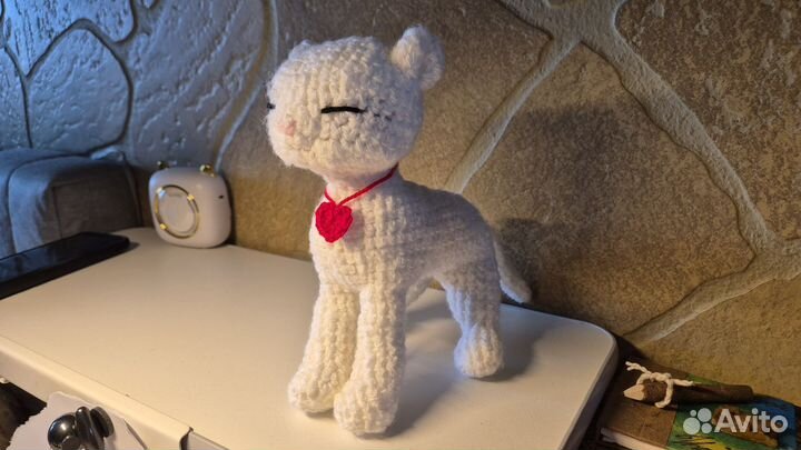 Котенок вязаный ручная работа