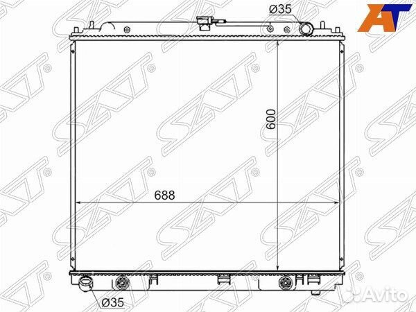 Радиатор nissan navara, nissan navara 05-15, nissan navara D40 05-15, nissan navara/frontier 05-15