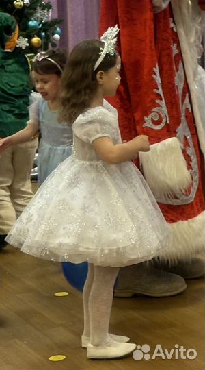 Платье снежинки 110