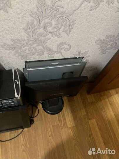 Рабочий офисный пк с принтером и монитором