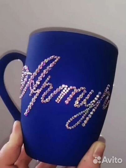 Кружка со стразами