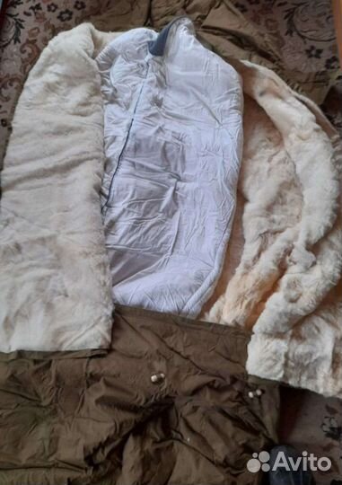 Спальный меховой мешок армейский