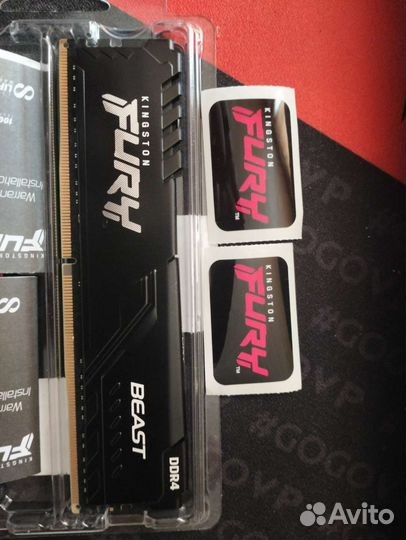 Оперативная память Kingston fury Beast Black