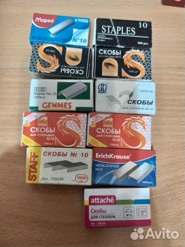Скобы для степлера канцелярские