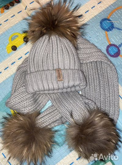 Комплект шапка, шарф