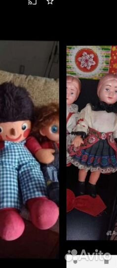 Куклы старин(50-60гг) + совр. С С С Р и Евр (8 шт)