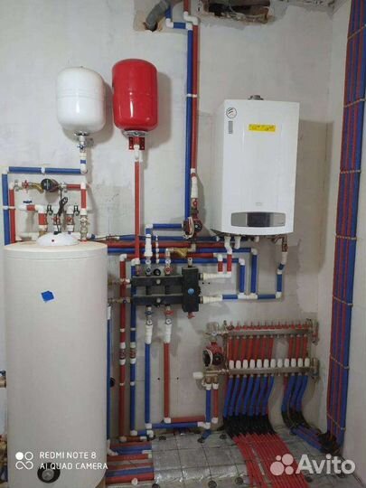 Монтаж отопления, водоснабжения, теплых полов