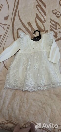 Детское нарядное платье 6-9 месяцев