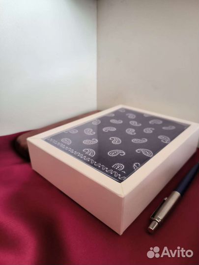 Носовой платок мужской подарочный комплект 6 штук