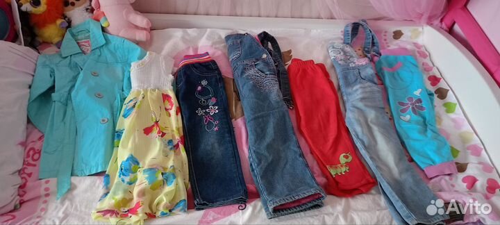 Вещи б/у пакетом для девочки 2-3 года