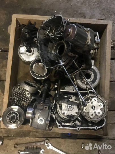 Разбор/Запчасти. Двигатель 110cc Альфа-Дельта(139f