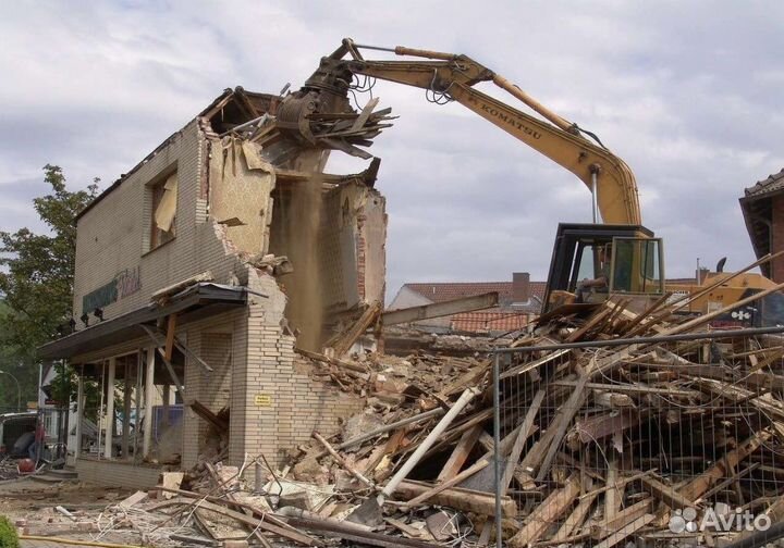 Демонтажные работы, снос домов под ключ/ Частник
