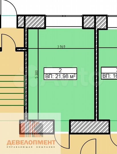 Салон, офис, сервис, ателье, 22 м²