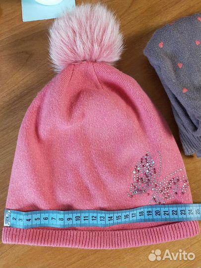 Комплект шапка и шарф на девочку