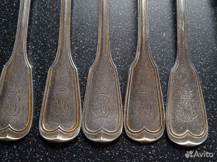 Столовый царский серебряный набор