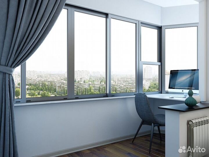 Остекление балконов и лоджий. Отделка балконов