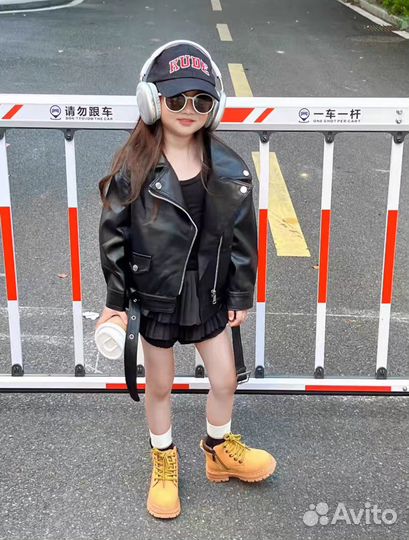 Куртка кожаная косуха детская 90, 100, 110