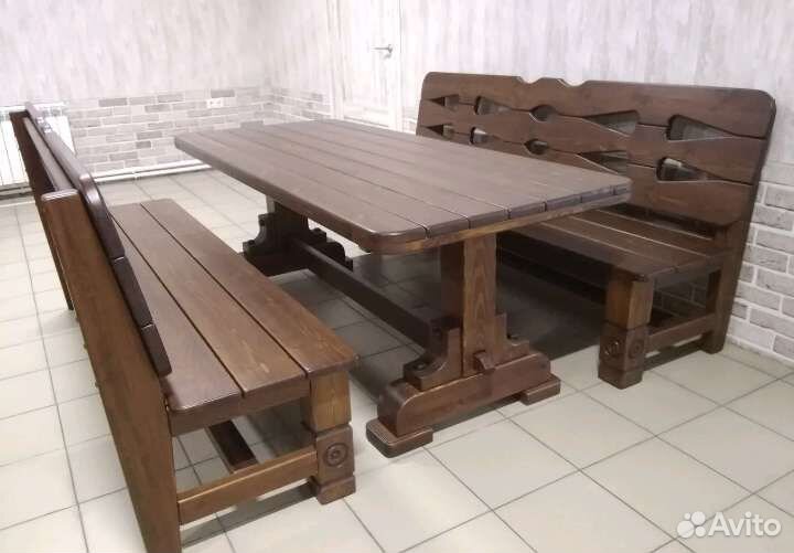 Комплект садовой мебели из массива