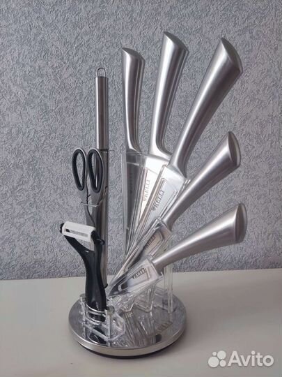 Набор кухонных ножей с подставкой