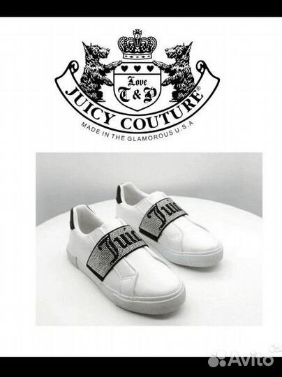 Кеды Juicy Couture со стразами 9US/39RU/26