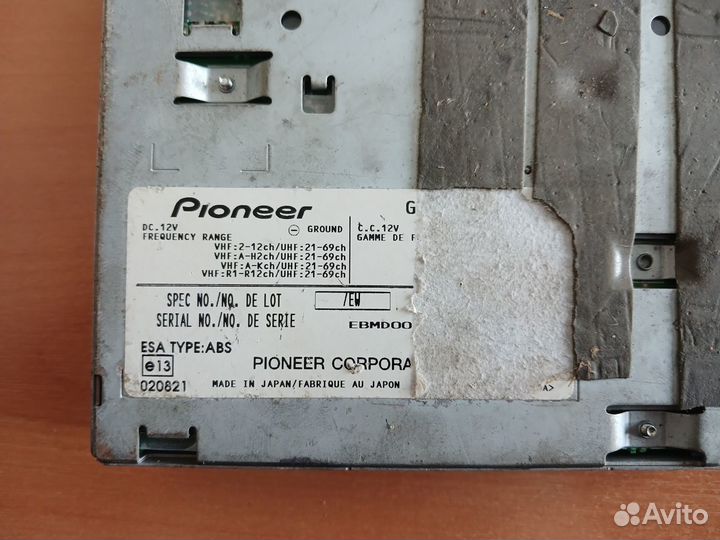 Автомобильный TV тюнер Pioneer GEX-P6400TVP