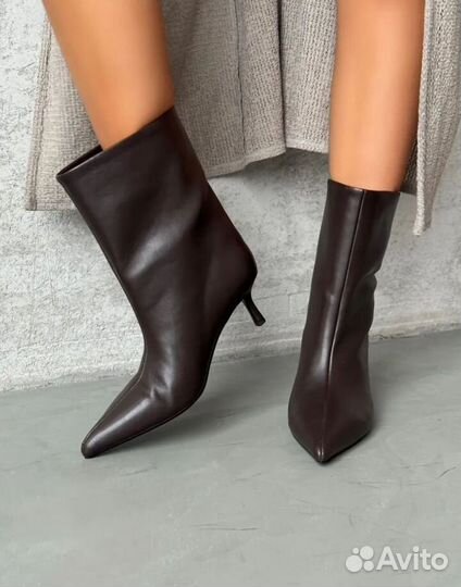 Ботильоны женские кожаные
