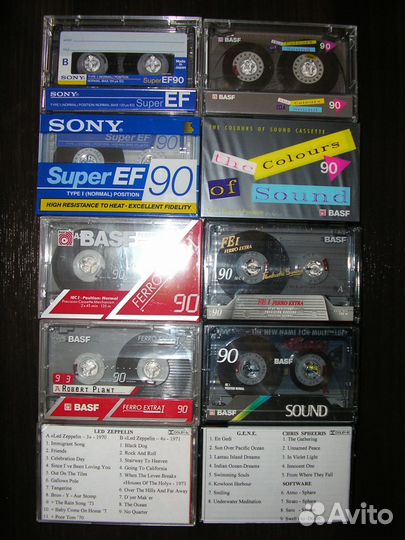 Аудио-кассеты Basf, Sony, TDK, Maxell