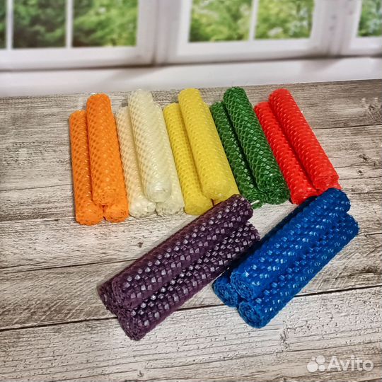 Свечи ручной работы из вощины