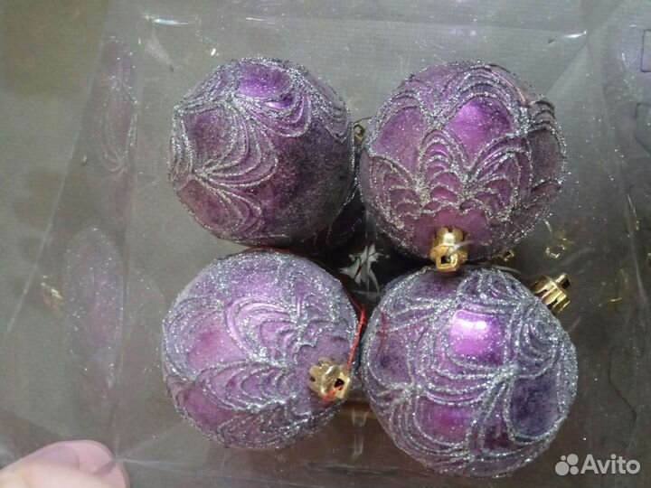 Новогодние шары 8 шт. Цена за все