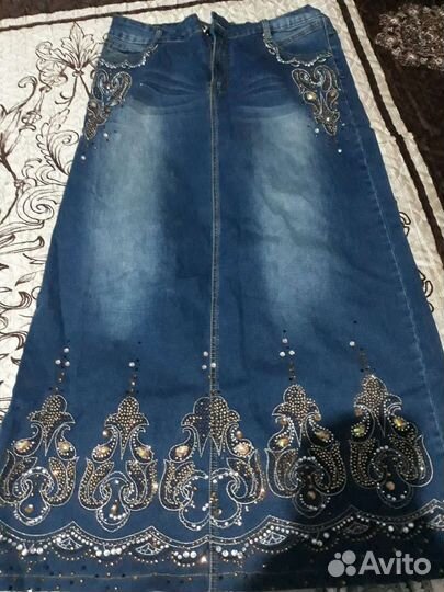 Юбка джинсовая