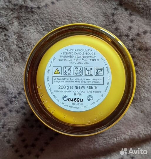 Aqua di parma ароматическая свеча