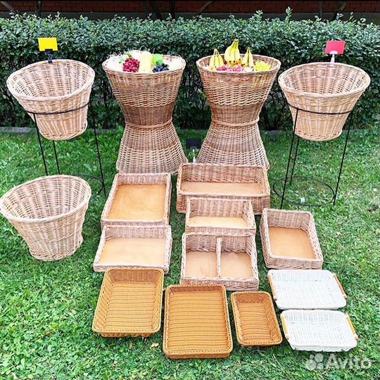 Плетеные корзины для хранения