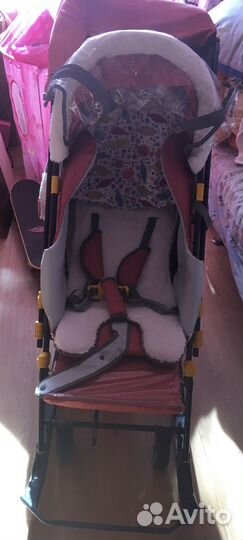 Санки коляска nika 7-3